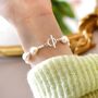 Ophelia Ivory Silver Pearl Ball Jewel Gift Bracelet, thumbnail 2 of 4