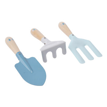 Little Tribe Blue Wooden Garden Tool Set| Ages3+, 4 of 6