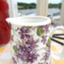 Cream Jug In Ditsy Violet Design, thumbnail 3 of 8