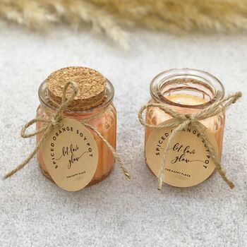 Spiced Orange Soy Wax Candles Set Of Two, 7 of 7