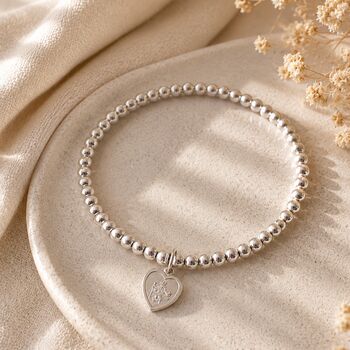 St Christopher Heart Bracelet Sterling Silver, 2 of 6
