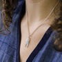 Sterling Silver Angel Wings Necklace, thumbnail 3 of 6