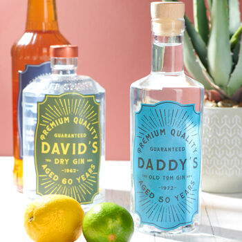 Personalised Birthday Gin Bottle Labels, 2 of 4