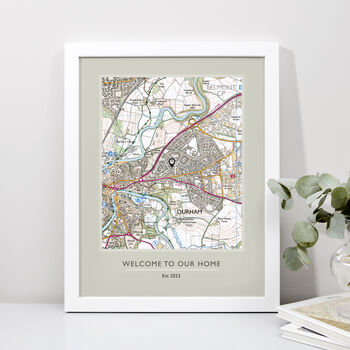 Favourite UK Place Print Custom Made Map, 5 of 12