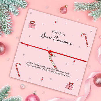Sweet Christmas Candy Cane Bracelet, 2 of 6