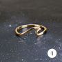 Sterling Silver Or Gold Waves Ring, thumbnail 5 of 6