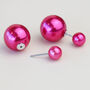 Colourful Ball Ear Jacket Stud Earrings, thumbnail 5 of 12