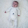 Polar Bear Baby Sleepsuit, thumbnail 1 of 5