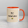 Our First Mother's Day Ceramic Mug White And Orange, thumbnail 3 of 5