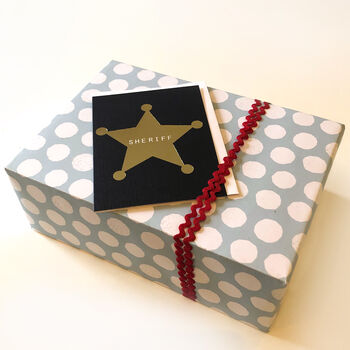 Mini Gold Foiled Sheriff Card, 4 of 4