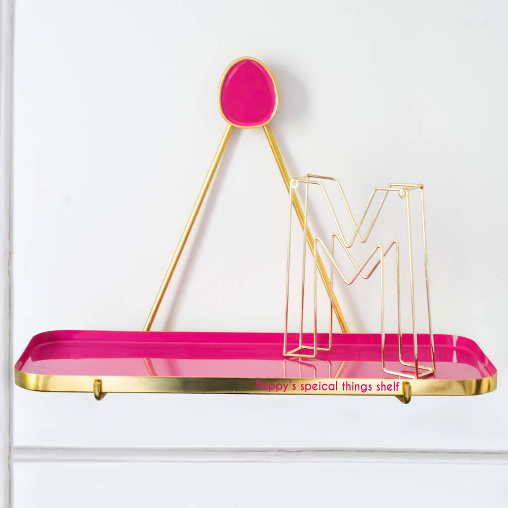 Personalised Enamel Hanging Shelf By The Best Room