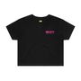 Women's Hoy 1982 Crop T Shirt Black, thumbnail 2 of 4