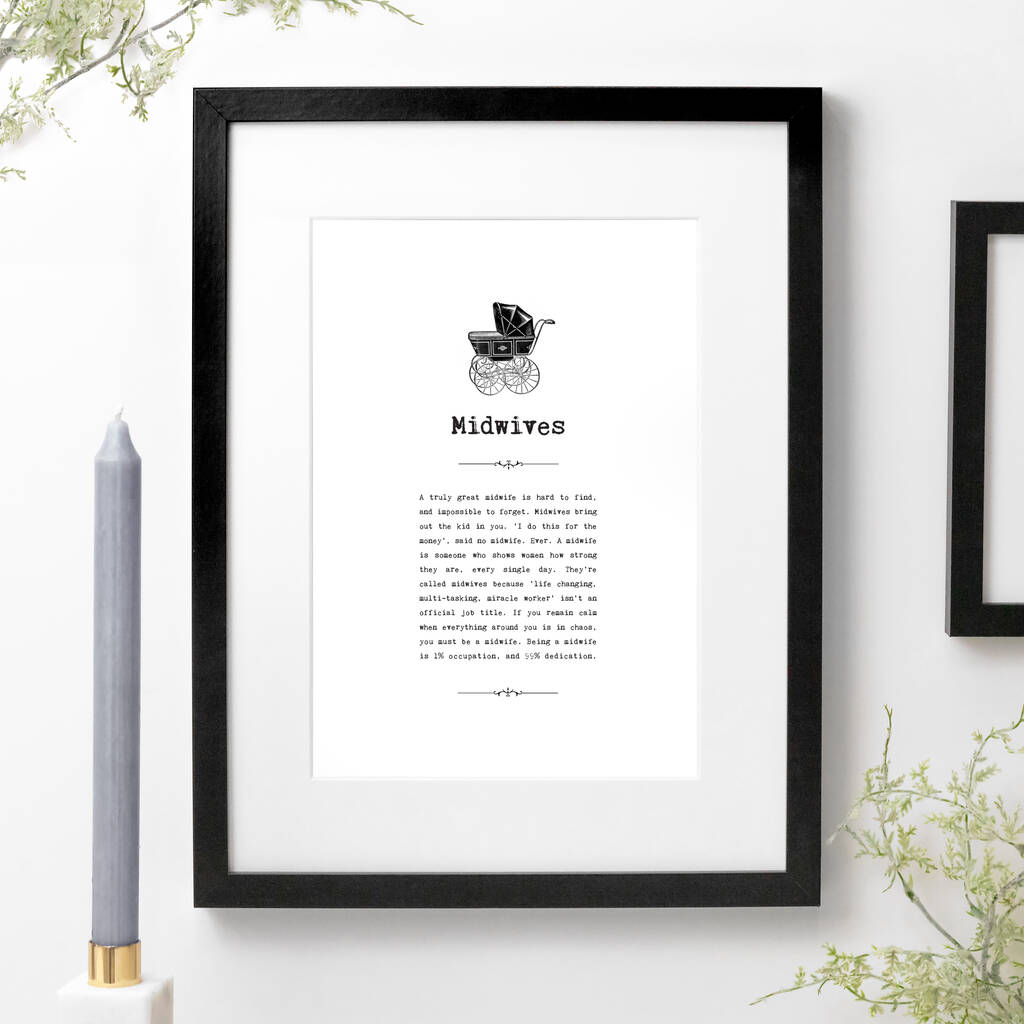 Midwife Gift Print, 1 of 7