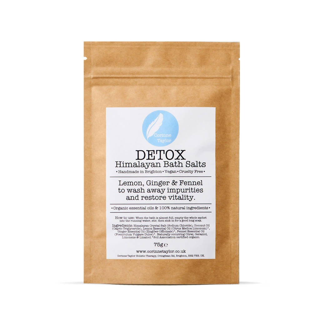 Detox Himalayan Bath Salt Sachet By Corinne Taylor