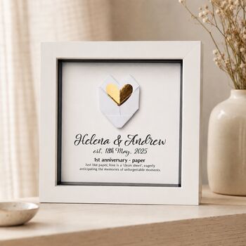 Personalised 1st Anniversary Origami Paper Art Gift, 3 of 10