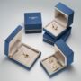 Sapphire 18k Gold Plated Square Necklace, thumbnail 4 of 4