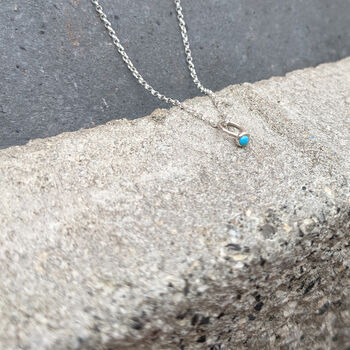 Tiny Silver Gemstone Necklace, 7 of 10