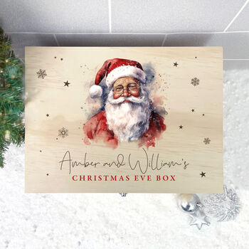 Personalised Traditional Santa Christmas Eve Box Five Sizes, 5 of 8