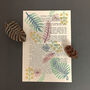 Folium Wood Block Print Vintage Book Page, thumbnail 5 of 7
