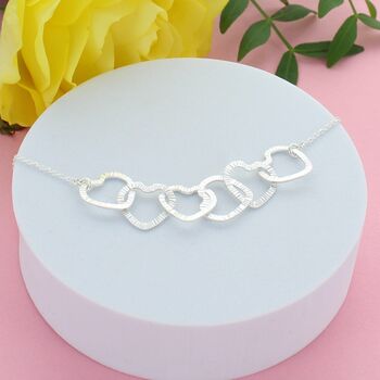 60th Birthday Infinity Hearts Necklace, 2 of 3