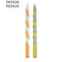 Twisted Dinner Candle Set2 Dual Colour 26cm Two Packs, thumbnail 2 of 4