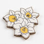 Wooden Birth Flower Brooches, thumbnail 6 of 12