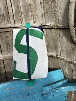 Large Recycled Sailcloth Wash Bag, 6 of 9