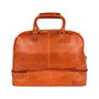 Personalised Tan Leather Holdall With Shirt Compartment, thumbnail 5 of 10