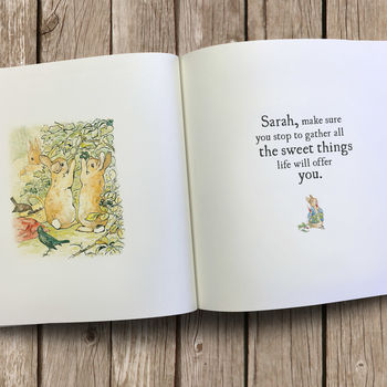 Personalised Beatrix Potter Story Of Peter Rabbit Book, 5 of 7