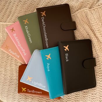 Personalised Travel Organiser Passport Cover, 8 of 9