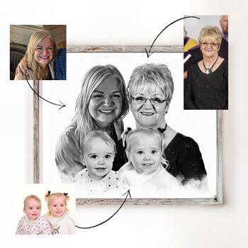 Group Photo Merge Gifts For Mum Or Dad | Personalised Photo Merge, 11 of 12