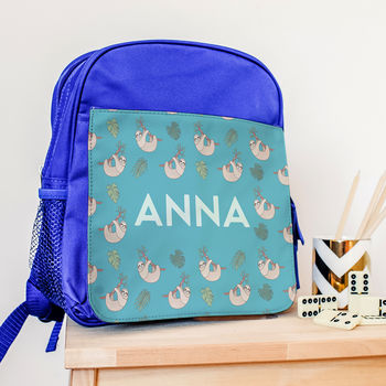 Personalised Tropical Sloths Children's Lunch Bag, 8 of 12