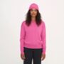 Pink Soft Knit Organic Cotton Beanie Hat, thumbnail 2 of 3