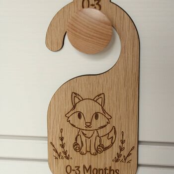 Cartoon Woodland Baby Animal Nursery Wardrobe Dividers, 8 of 8