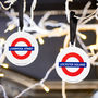 Official Tfl London Tube Stop Hanging Tree Decoration, thumbnail 1 of 4