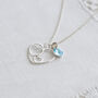 21st Birthday Gift, Sterling Silver Personalised Heart Necklace, thumbnail 8 of 8