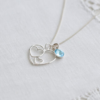 21st Birthday Gift, Sterling Silver Personalised Heart Necklace, 8 of 8