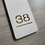 Stylish Laser Cut Vertical House Number, thumbnail 6 of 10