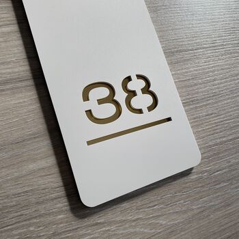 Stylish Laser Cut Vertical House Number, 6 of 10