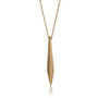 Gold Plated Silver Slim Shard Necklace, thumbnail 1 of 3