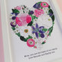 Personalised Floral Heart Print For Mum, thumbnail 2 of 9