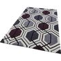 Area Rug Hand Tufted Rectangle Cream/Purple, thumbnail 2 of 2