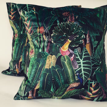 Velvet Rainforest Cushion Cover, 4 of 5