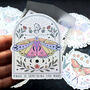 Magical Crystal And Dragonfly Vinyl Sticker Set, thumbnail 1 of 5