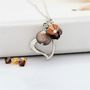 Silver Heart Necklace In Many Colours, thumbnail 5 of 12
