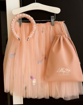 Pixie Pearls Headband With A Pink Satin Drawstring Bag // Ages Two To Adult, 3 of 6