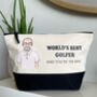 Personalised Worlds Best Dad Fathers Day Washbag, thumbnail 1 of 3