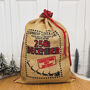 Santa Mail Eco Jute Christmas Sack Christmas Gift Sack, thumbnail 4 of 8