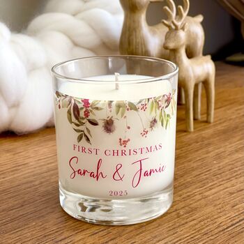 First Christmas Personalised Soy Candle Gift, 2 of 3