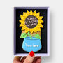 Personalised Thank You Teacher Sunflower Iced Biscuits Letterbox Gift, thumbnail 1 of 10